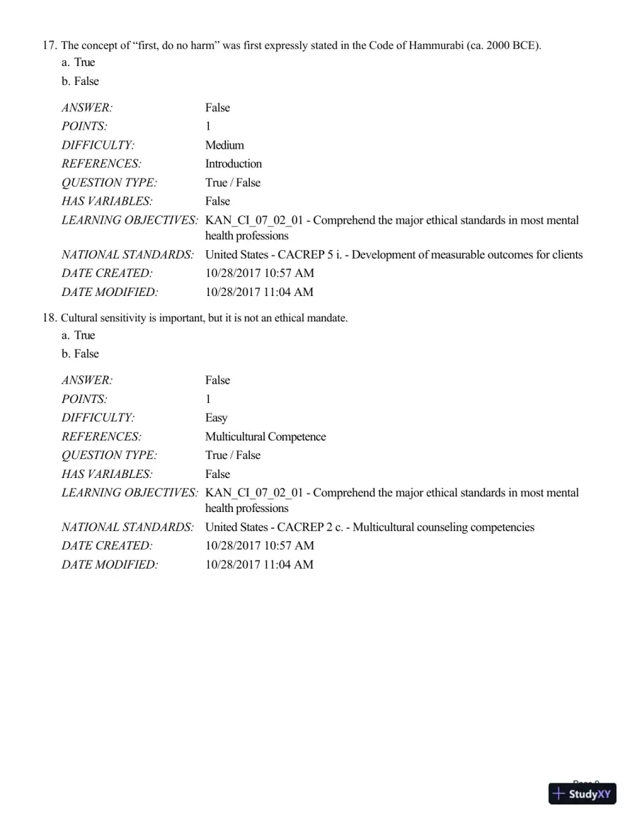 Test Bank For A Guide to Crisis Intervention, 6th Edition, page 22
