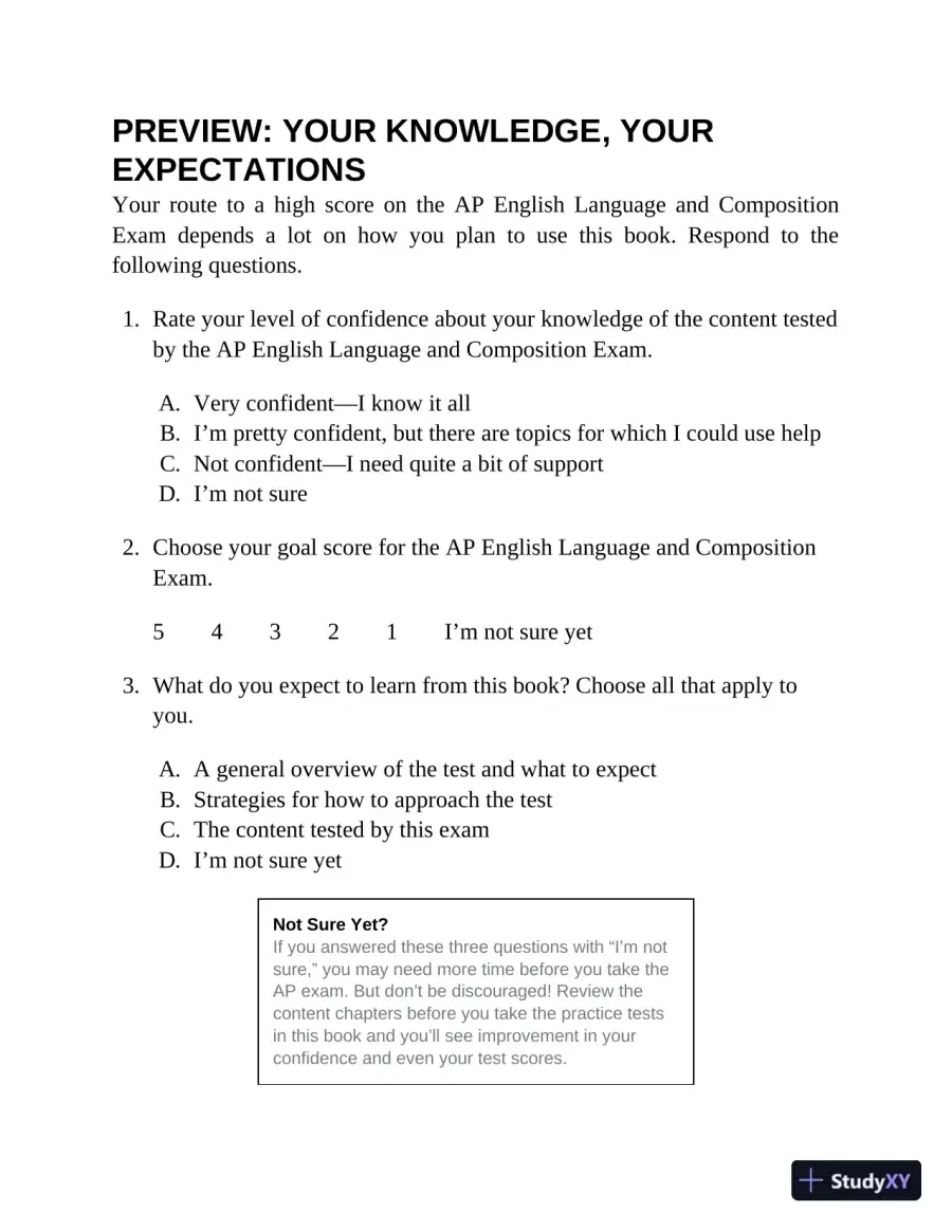 Princeton Review AP English Language and Composition Premium Prep, 1 : 8 Practice Tests (2024), page 19