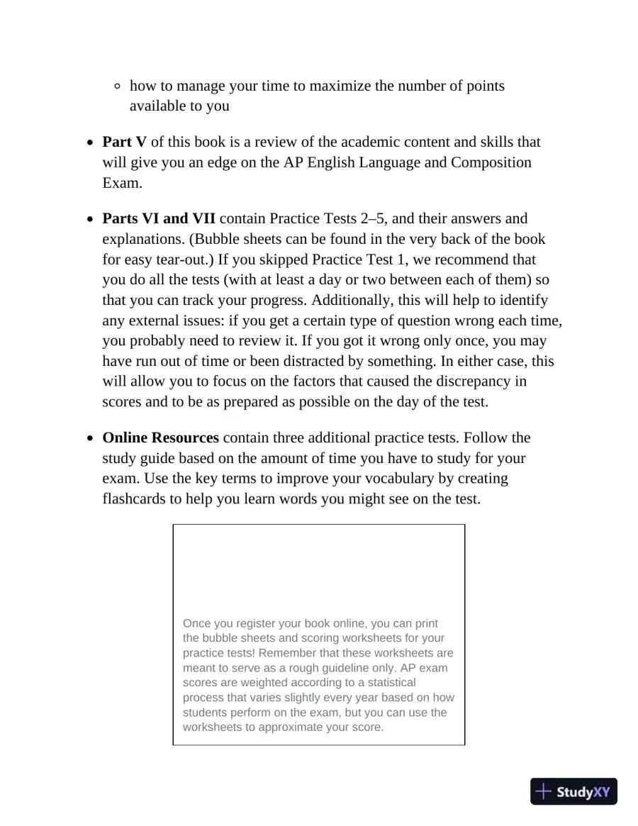 Princeton Review AP English Language and Composition Premium Prep, 1 : 8 Practice Tests (2024), page 21