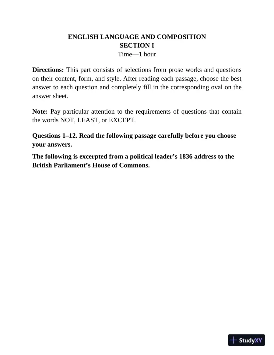 Princeton Review AP English Language and Composition Premium Prep, 1 : 8 Practice Tests (2024), page 29