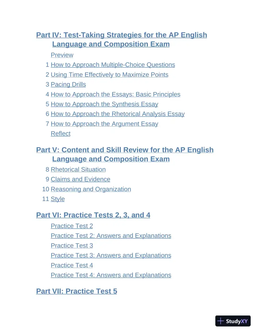 Princeton Review AP English Language and Composition Premium Prep, 1 : 8 Practice Tests (2024), page 9