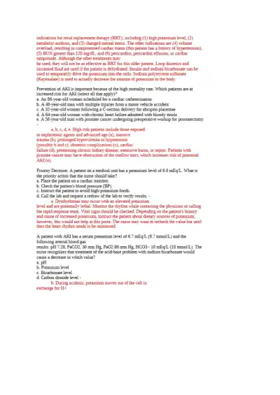 Lewis ch 47 Renal Disorders NCLEX - Page 4 preview image