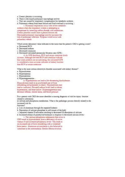 Lewis ch 47 Renal Disorders NCLEX - Page 6 preview image