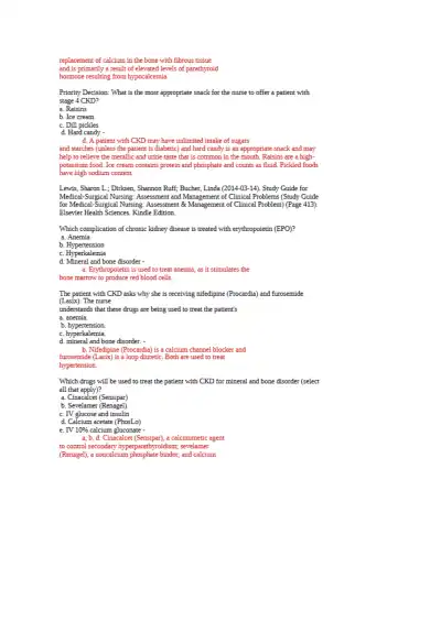 Lewis ch 47 Renal Disorders NCLEX - Page 7 preview image