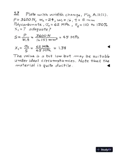 Solution Manual For Mechanical Behavior of Materials, 4th Edition - Page 3 preview image