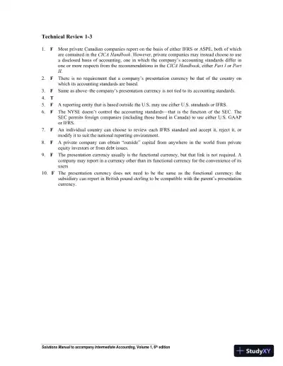 Intermediate Accounting Volume 1, Sixth Canadian Edition Solution Manual - Page 12 preview image