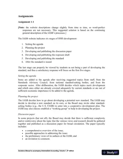 Intermediate Accounting Volume 1, Sixth Canadian Edition Solution Manual - Page 14 preview image