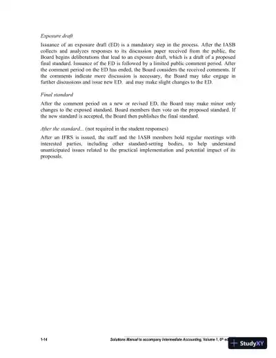 Intermediate Accounting Volume 1, Sixth Canadian Edition Solution Manual - Page 15 preview image