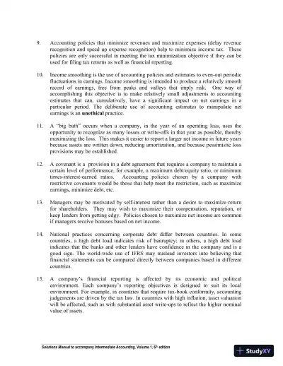 Intermediate Accounting Volume 1, Sixth Canadian Edition Solution Manual - Page 4 preview image