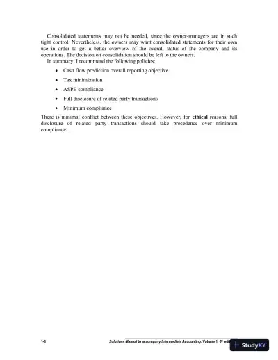 Intermediate Accounting Volume 1, Sixth Canadian Edition Solution Manual - Page 9 preview image
