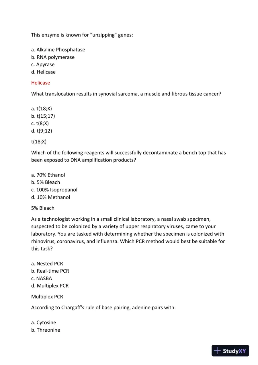 2023-2024 MB ASCP Mathematics Connect Exam With Answers (97 Solved Questions), page 7