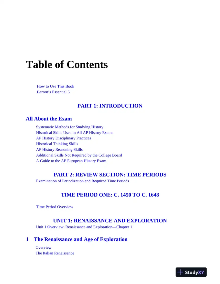 AP European History Premium, 2024: 5 Practice Tests + Comprehensive Review (2024), page 10