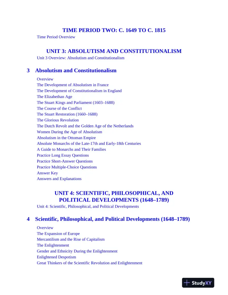 AP European History Premium, 2024: 5 Practice Tests + Comprehensive Review (2024), page 12