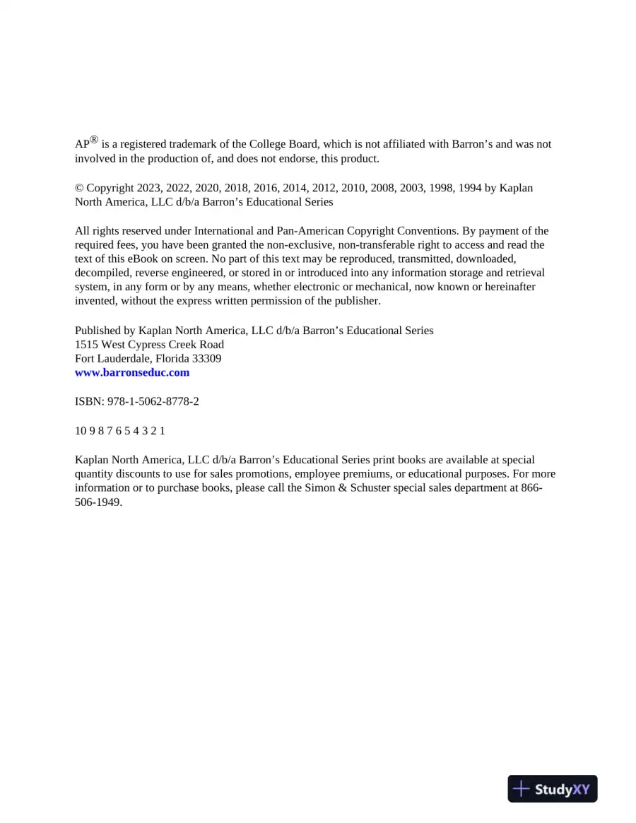 AP European History Premium, 2024: 5 Practice Tests + Comprehensive Review (2024), page 7