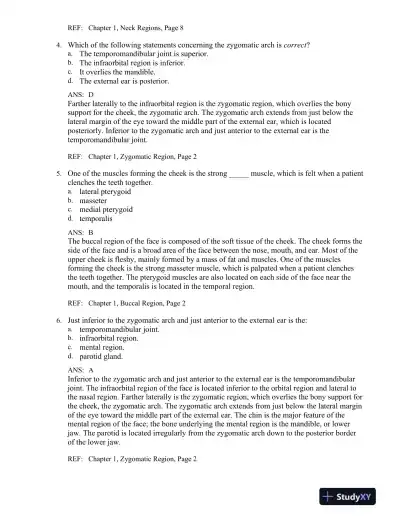 Illustrated Dental Embryology, Histology, and Anatomy 4th Edition Test Bank - Page 3 preview image
