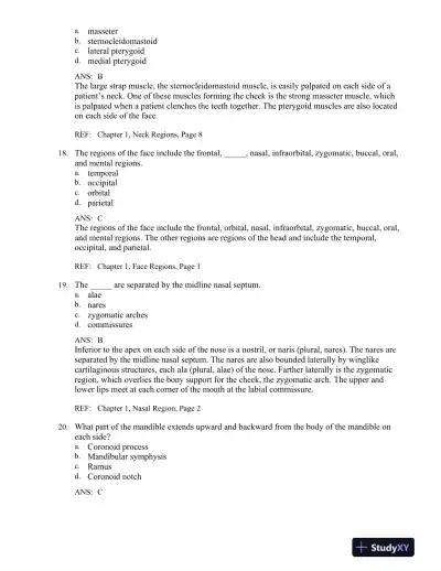 Illustrated Dental Embryology, Histology, and Anatomy 4th Edition Test Bank - Page 7 preview image