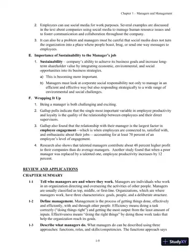 Fundamentals of Management, 10th Edition Solution Manual - Page 14 preview image