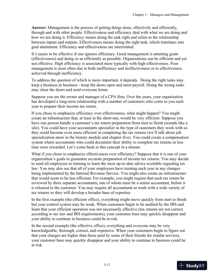 Fundamentals of Management, 10th Edition Solution Manual, page 16