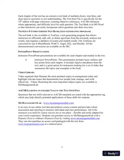 Fundamentals of Management, 10th Edition Solution Manual - Page 5 preview image