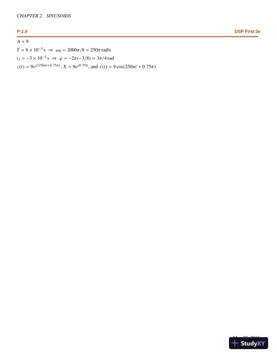 DSP First 2nd Edition Solution Manual, page 11