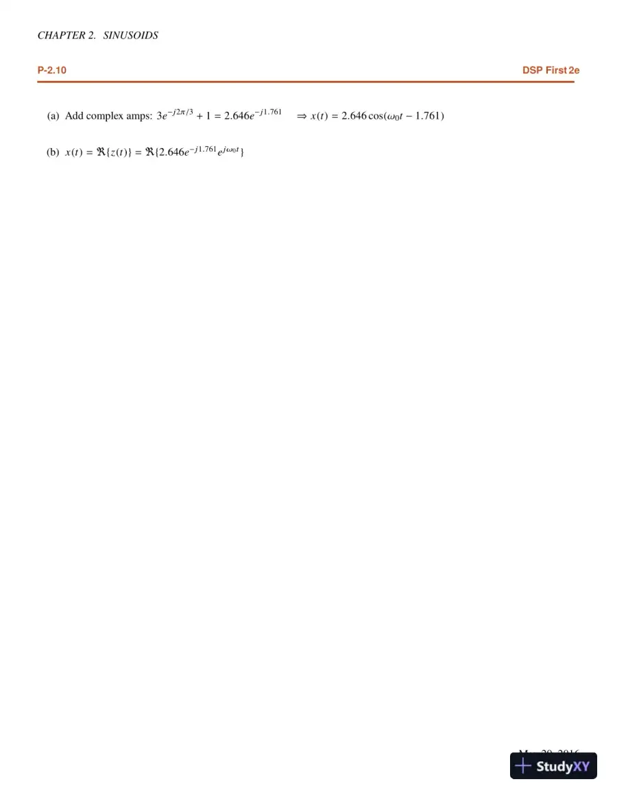 DSP First 2nd Edition Solution Manual, page 12