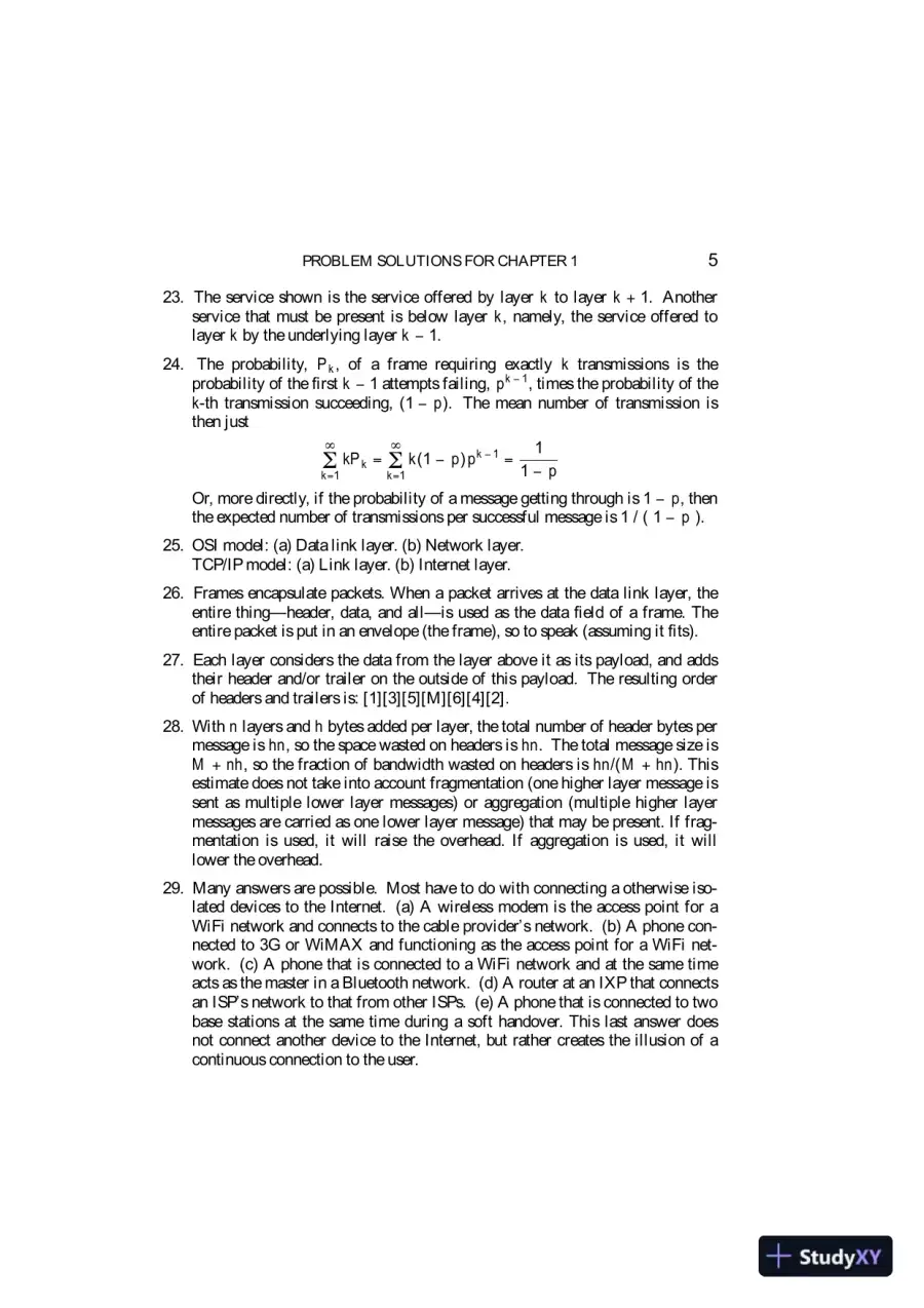 Solution Manual for Computer Networks, 6th Edition, page 7