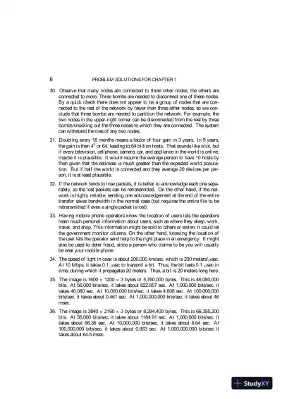 Solution Manual for Computer Networks, 6th Edition - Page 8 preview image