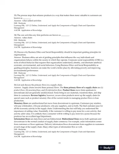 Managing Supply Chain And Operations: An Integrative Approach, 2nd Edition Test Bank - Page 15 preview image