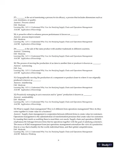 Managing Supply Chain And Operations: An Integrative Approach, 2nd Edition Test Bank - Page 8 preview image