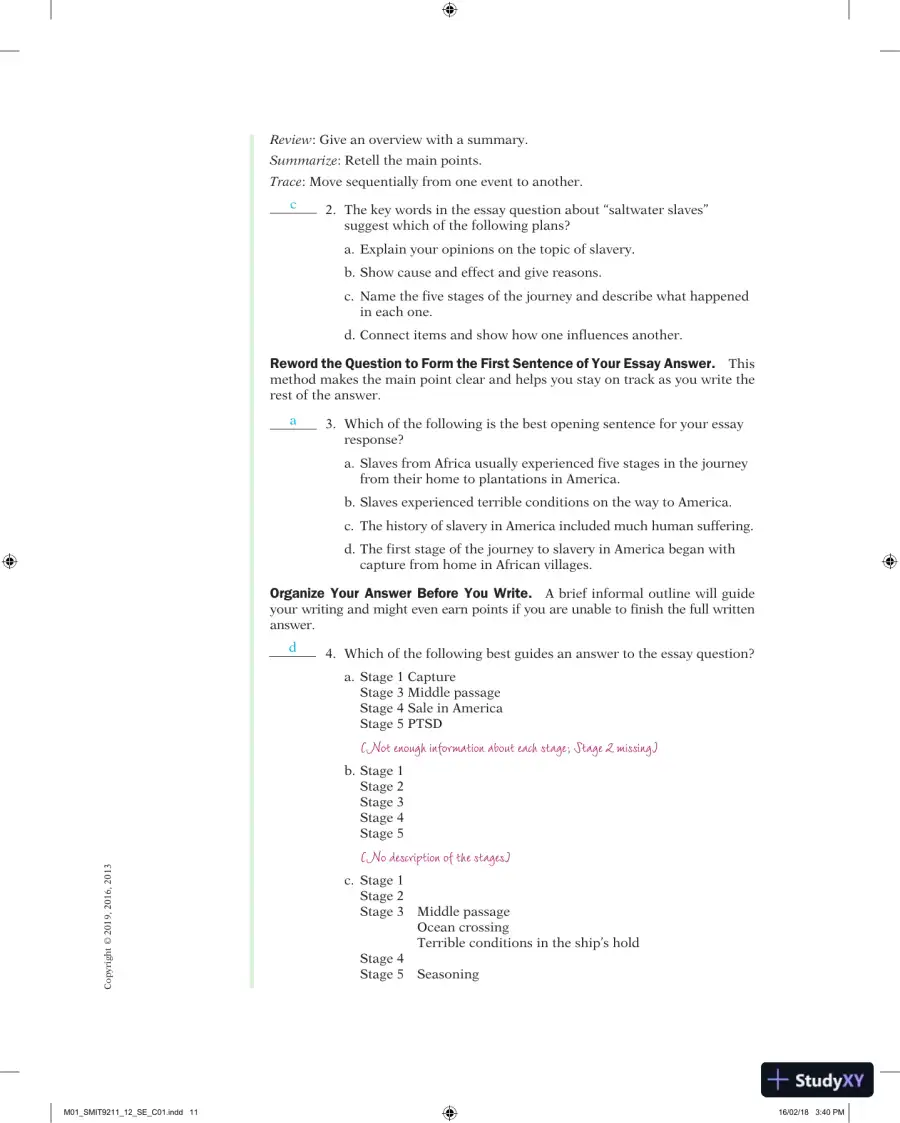 Solution Manual for Breaking Through: College Reading, 12th Edition, page 13
