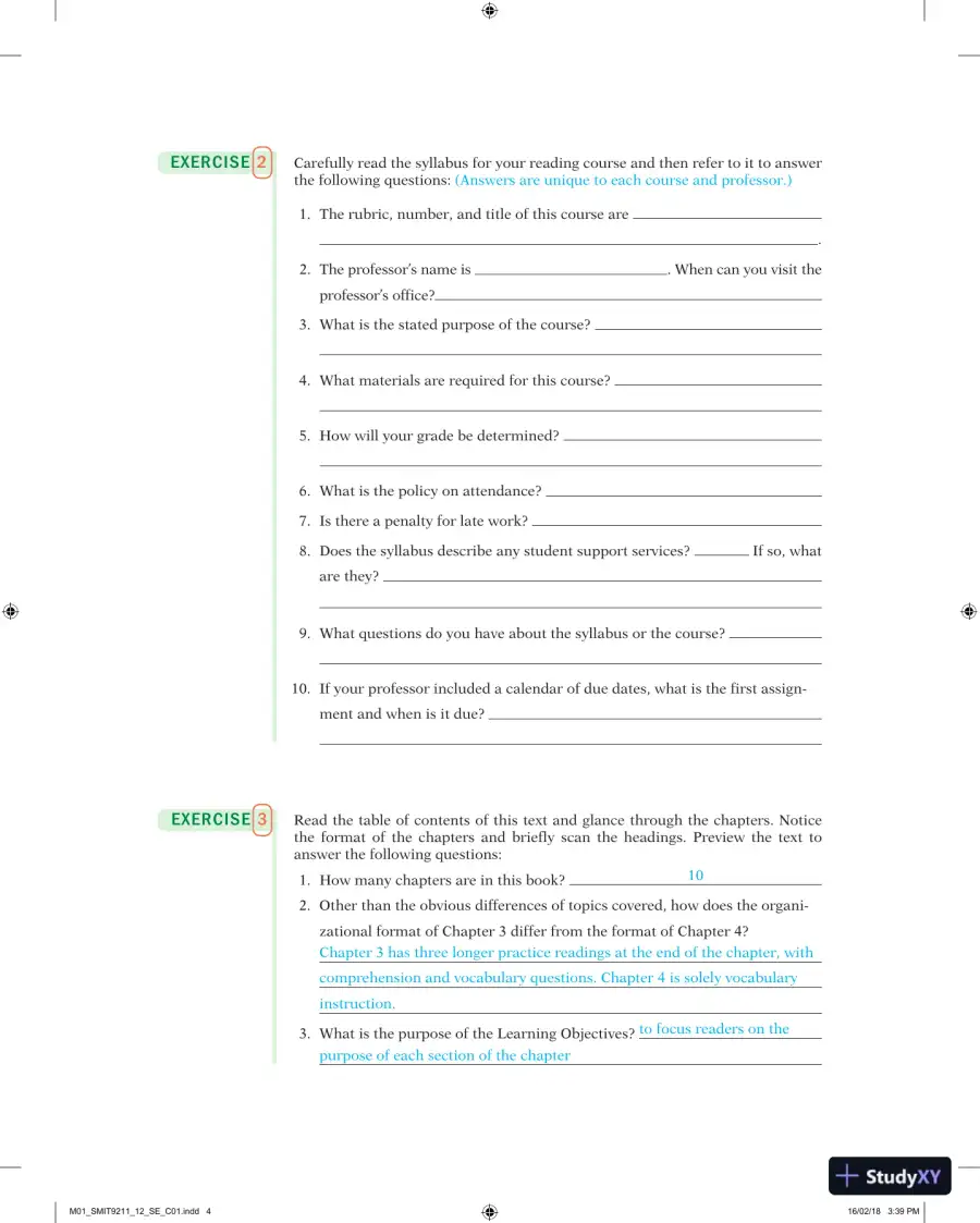 Solution Manual for Breaking Through: College Reading, 12th Edition, page 6