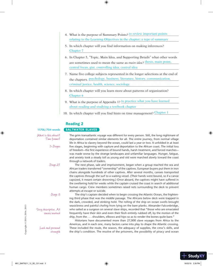 Solution Manual for Breaking Through: College Reading, 12th Edition, page 7