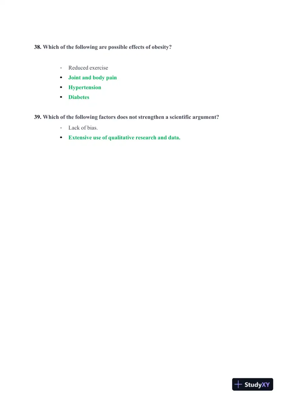 2023 ATI Nursing Diagnosis TEAS With Answers (303 Solved Questions), page 14