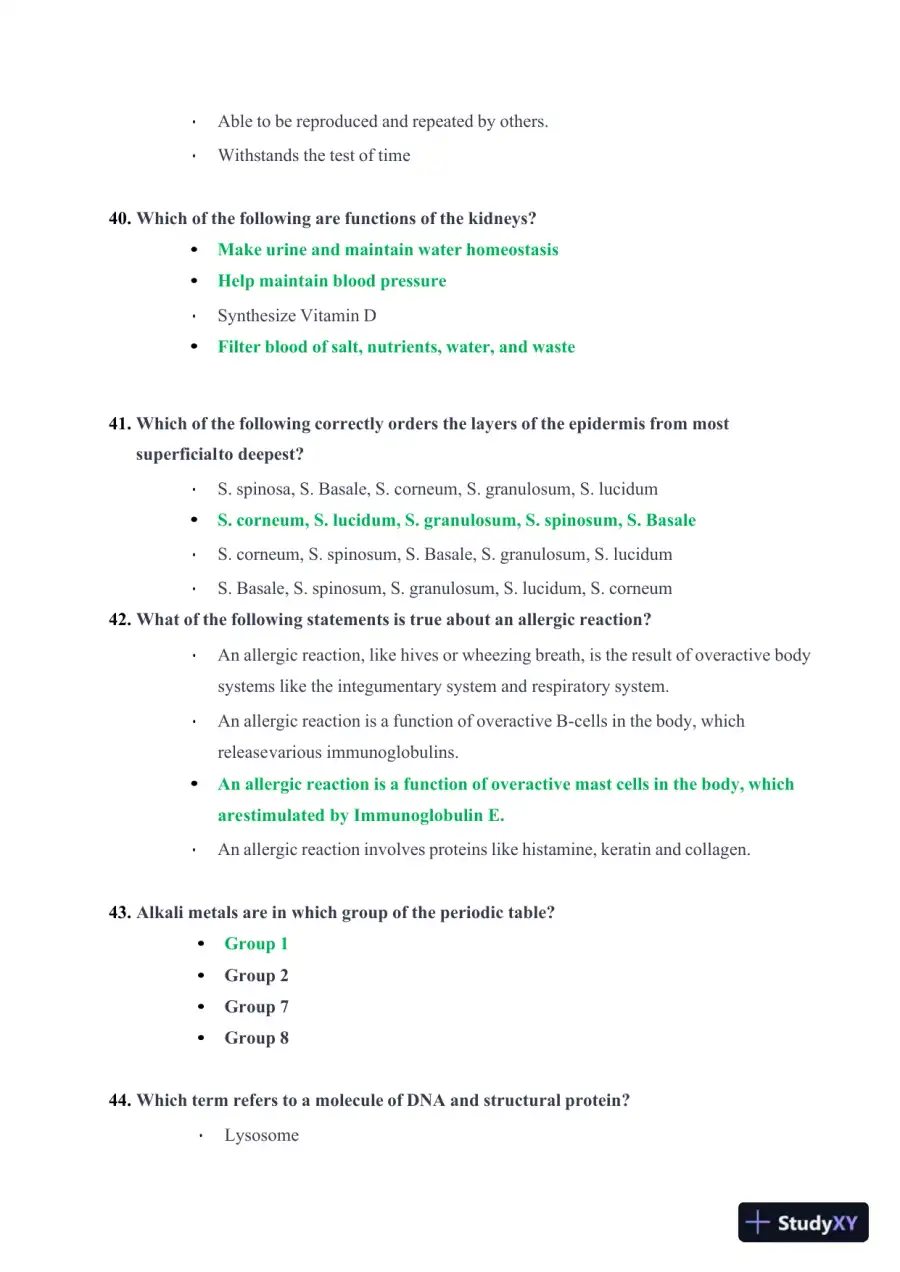 2023 ATI Nursing Diagnosis TEAS With Answers (303 Solved Questions), page 15