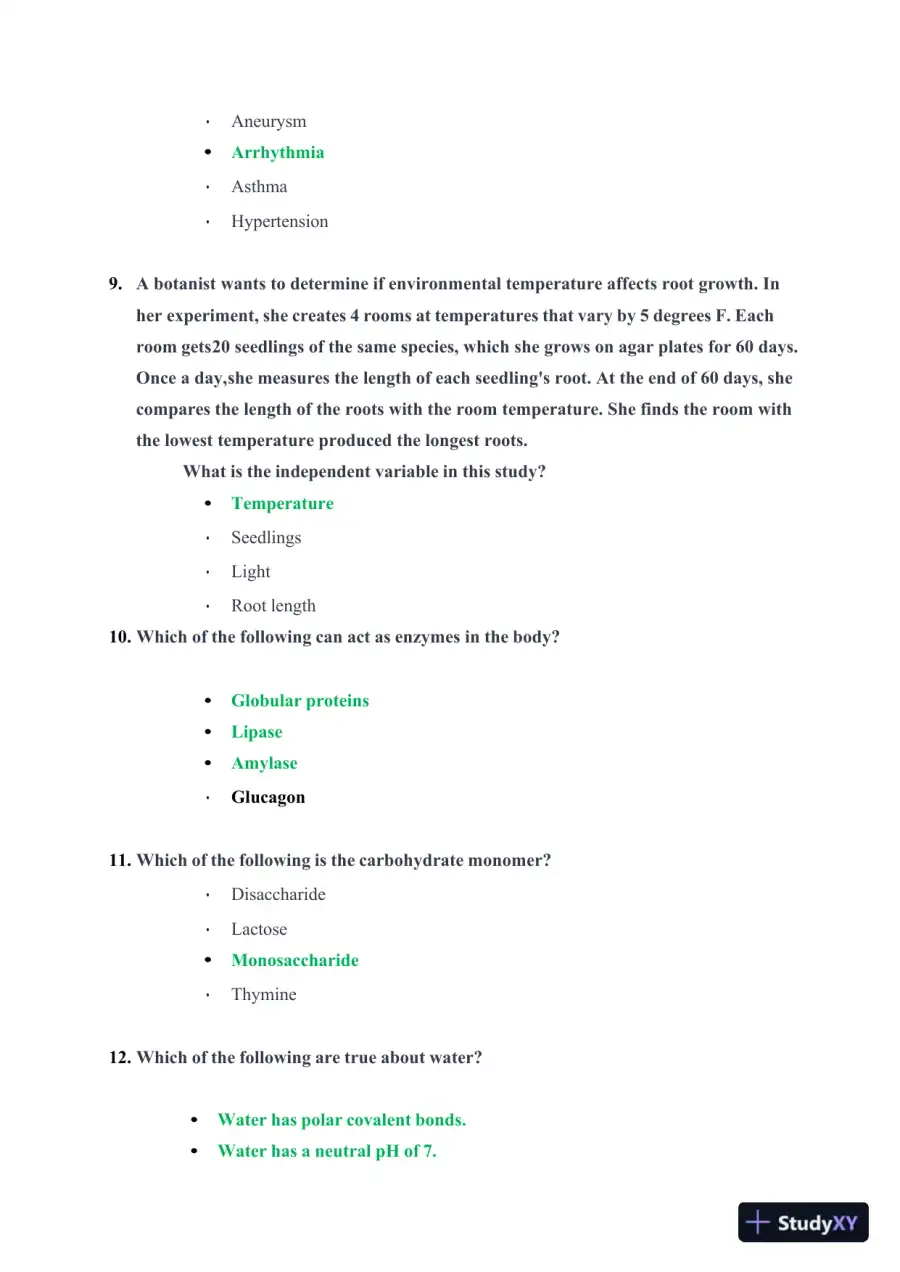 2023 ATI Nursing Diagnosis TEAS With Answers (303 Solved Questions), page 5