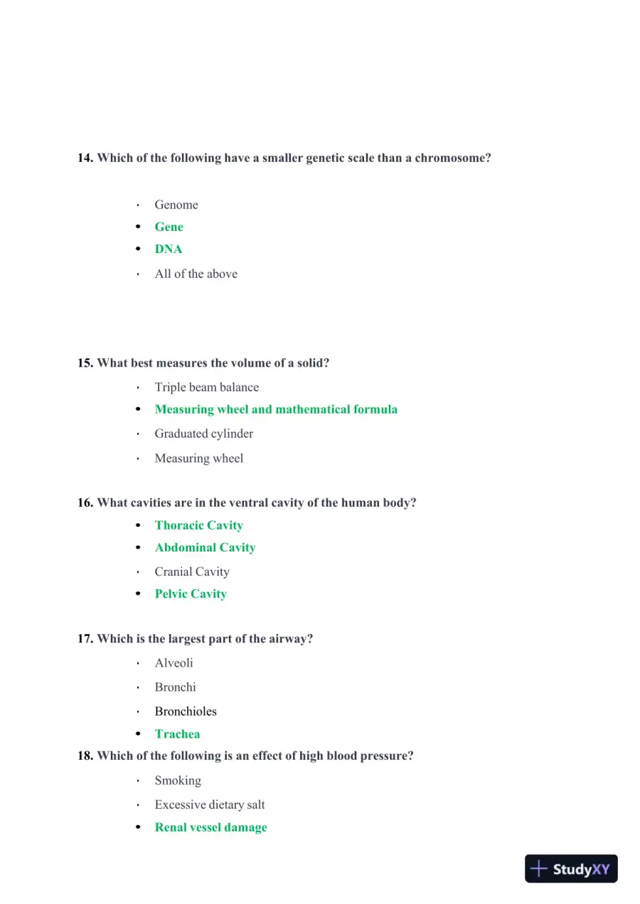 2023 ATI Nursing Diagnosis TEAS With Answers (303 Solved Questions), page 7