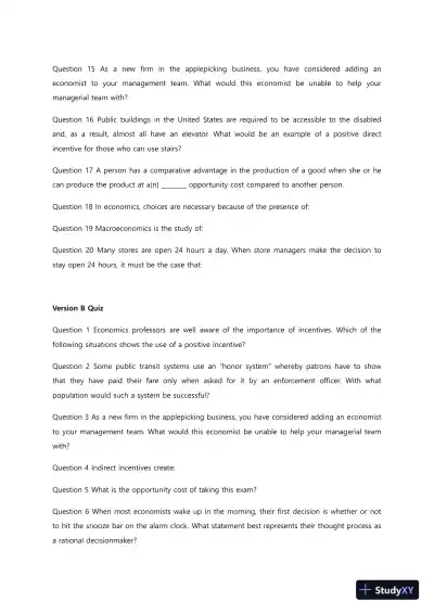 Liberty University ECON 213 Quiz 1 Complete Solutions Correct Answers Key - Page 3 preview image