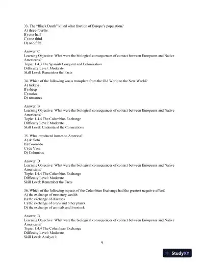 Test Bank for The American Journey: A History of the United States, Combined Volume, 8th Edition - Page 13 preview image