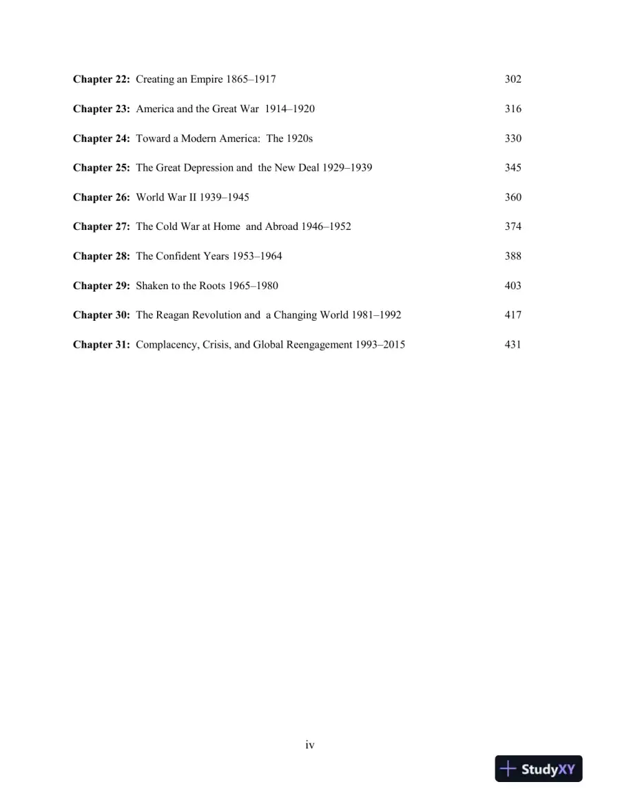 Test Bank for The American Journey: A History of the United States, Combined Volume, 8th Edition, page 4