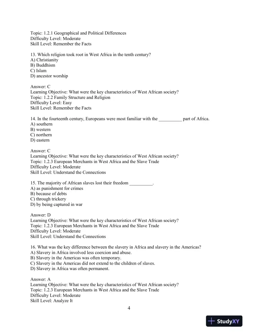 Test Bank for The American Journey: A History of the United States, Combined Volume, 8th Edition, page 8