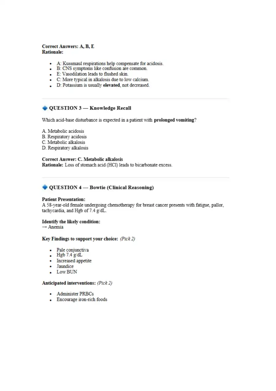 NCLEX RN Style Exam Pathophysiology, page 13