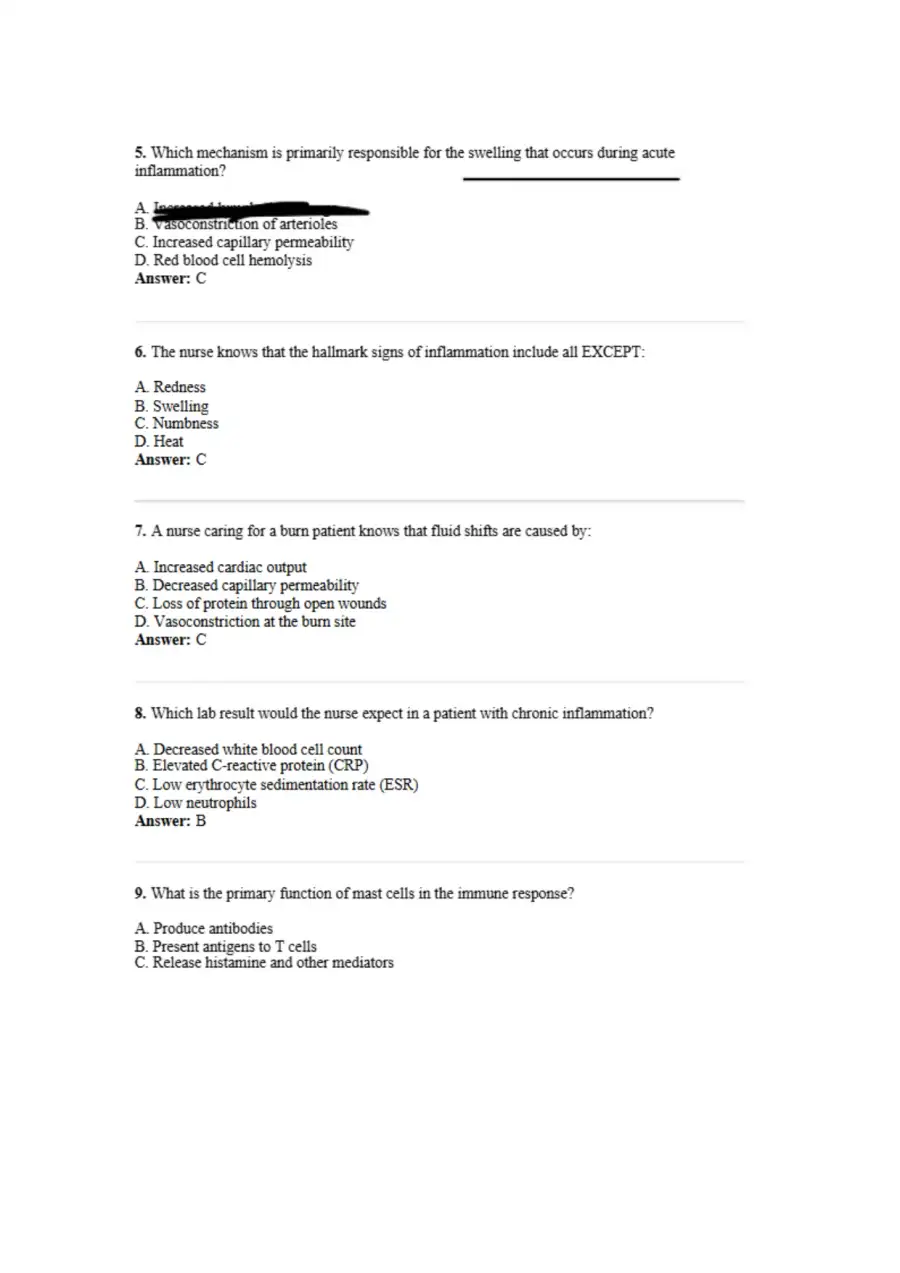 NCLEX RN Style Exam Pathophysiology, page 2