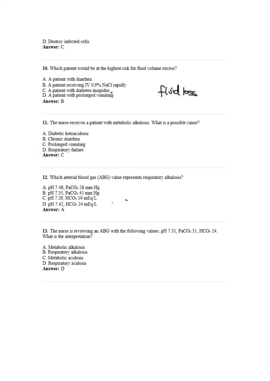 NCLEX RN Style Exam Pathophysiology, page 3