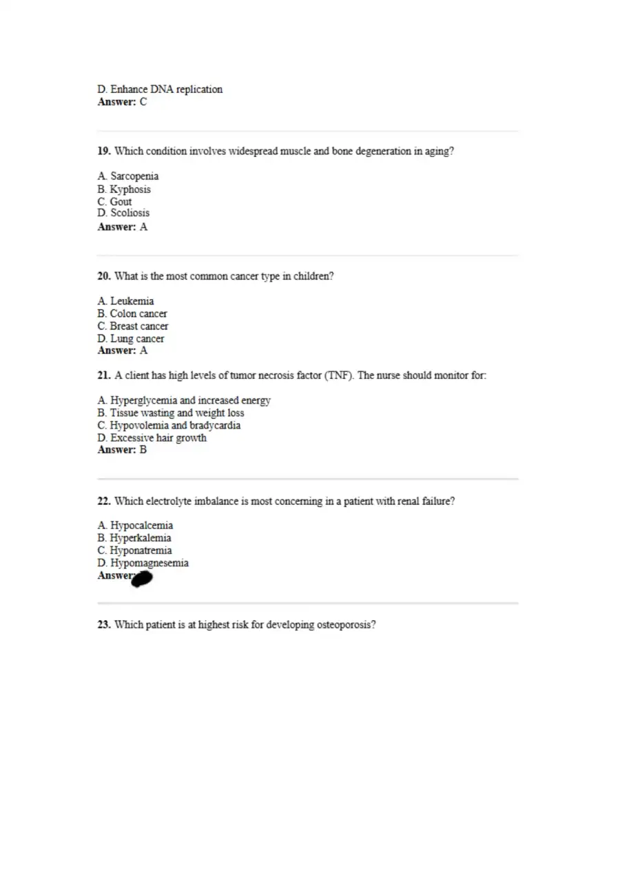 NCLEX RN Style Exam Pathophysiology, page 5