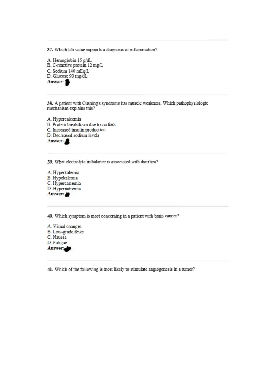 NCLEX RN Style Exam Pathophysiology, page 9