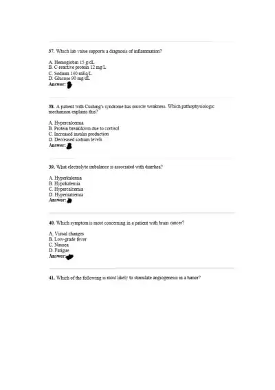 NCLEX RN Style Exam Pathophysiology - Page 9 preview image