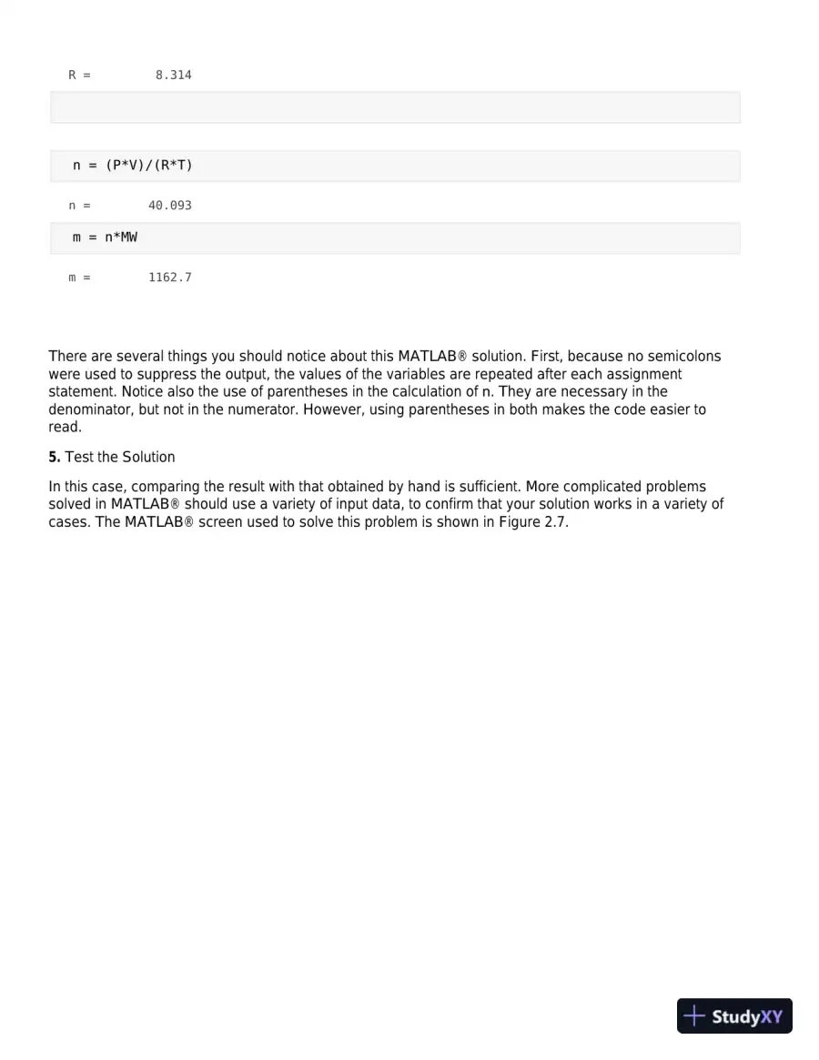 MATLAB for Engineers, 5th Edition Solution Manual, page 5