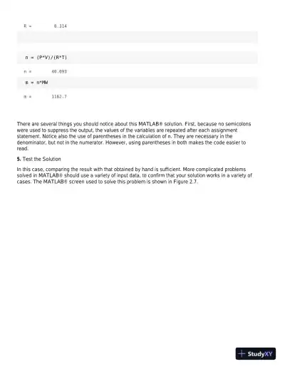 MATLAB for Engineers, 5th Edition Solution Manual - Page 5 preview image