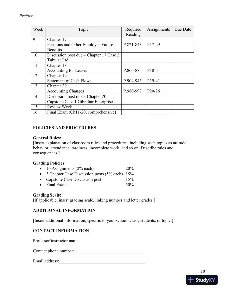 Revision Notes for Intermediate Accounting, 2nd Edition, page 12