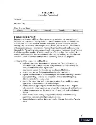 Revision Notes for Intermediate Accounting, 2nd Edition - Page 5 preview image